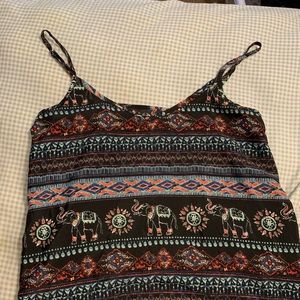 Multi pattern tank top